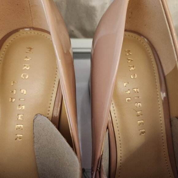 Marc Fisher LTD Patent Leather "Luccie" Pumps. Light Natural. NIB. Size 7 - Picture 6 of 14